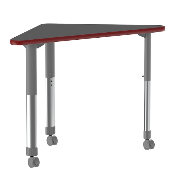 HPL Collaborative Desk - Casters - Wing